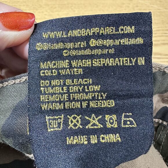 Y2K 90"s L&B Lucky & Blessed Bell Bottom Flared Jeans Camo Sz 4 (27x28)  Stretch - Picture 10 of 14